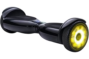 Jetson Zone Hoverboard, Top Speed of 7 mph, Maximum Range of 7 miles, All-Terrain Tires, 300 Watt Dual Hub Motor, Ages 12+, Black, JZONE-BLK