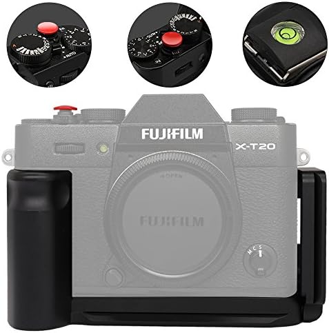 CamRebel Hand Grip Bracket Holder for XT20 with Soft Shutter and Shoe Bubble Level HG-XT20