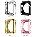hoco. Case for Apple Watch iWatch TPU Plated Plating Protective Bumper Cover Ultra-Thin Scratch-Resistant Flexible Slim Lightweight Cover for Series 2 (42MM-Black)