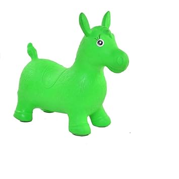 IRIS Rides on Toys Inflatable Bouncer - Best for Toddlers, More Safety Than Bouncy Balls, Best Gifts, Heavy Duty Rubber (Green)