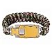 WEREWOLVES Paracord Rope Bracelet Survival Bracelets Multitool Survival Gear Tactical EDC Bracelet Camping Paracord Bracelet for Men Gift (Camouflage)