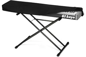 GOGHOST Piano Keyboard Dust Cover 61 Keys, Digital Electronic Piano Keyboard Covers, Thickening Full Covering Soft and Premium Surface, Essential Accessories to Protect Your Music Piano