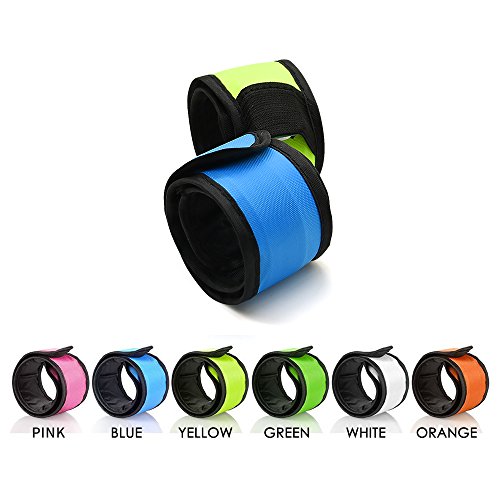 esonstyle 6 Halloween Safety Lights Glow Band Safety Gear Lights for Cycling Walking Running, Replaceable Battery 4 Modes Lights for Running at Night