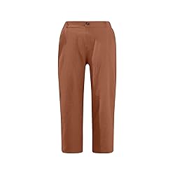 FOCLMP Womens Summer Capris Pants Dressy Causal