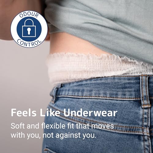 Abena Incontinence Pants Light, Eco-Labelled Incontinence Pants for Men & Women, Comfortable, Protective & Discreet, Fast Absorption, Sustainable Incontinence Pads - L0, 900ml, 40-56" Waist, 15PK