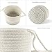 Mkono Hanging Rope Planter Baskets Indoor Cotton Hand Woven Plant Holder Up to 7