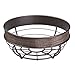 InterDesign Twillo Fruit Bowl for Kitchen Countertops - Bronze