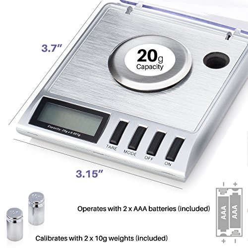 Smart Weigh GEM2020g x 0.001 grams, High Precision Digital Milligram