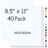 White Cardstock 8.5 x 11,65Lb Cover Card Stock Paper,180gsm Cover Cardstock for Printer,Copy Card Stock Paper for Printing, I