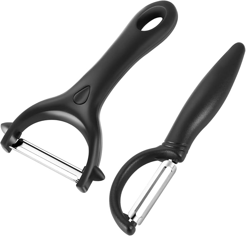 FUYOAL 2 Pcs Y Shaped Swivel Potato Peeler I Shaped Stainless Steel Vegetable