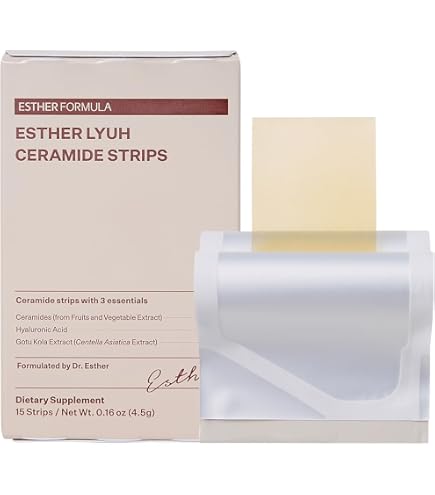glutathione strips ester formula ESTHER Radiance Duo — (15 ct) & Ceramide Strips (15 ct) | Sublingual Fast-Absorbing Oral Strips for Skin Glow, Hydration & Barrier Support | Korean Supplements Discover this breakthrough Glutathione solution for your dietary supplement plan ESTHER FORMULA Liposomal Glutathione Strips