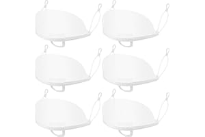 LALAFINA 20pcs Reusable Clear Chef Masks Anti-Fog Plastic Masks Open Face Mouth Guard for Restaurants, Hotels, Mall, Salons