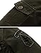 WenVen Men's Spring Washed Cotton Military Jackets Outerwear