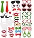 JOYIN 66 Pieces Christmas Photo Booth Props for Christmas Event Party Favors and Christmas Decorations Art Crafts