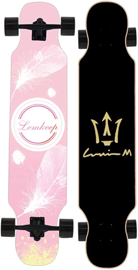 Amazon Co Jp スケートボード スケートボードのロングボードは 初心者やプロ向けのフリースタイルクルージングカービングソフトホイールを踊るための42インチ 46インチを完成させます スポーツ アウトドア ホーム キッチン