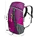 G4Free Large 40L Lightweight Water Resistant Travel Backpack/Foldable & Packable Hiking Daypack(Purple/Red)