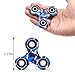 AOSKA Fidget Spinner Toy Stress Reducer 360 Degree Hand Spinner Ultra Durable Fidget Toy Spinner Stress Reducer Relieves (2 Blue camouflage)