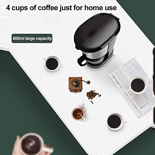 HaoLi Filterkaffeemaschine, 550-W-Kaffeemaschine für Instantkaffee, programmierbare 4-Tassen-Kaffeemaschinen, Anti-Tropf… – Bild 5
