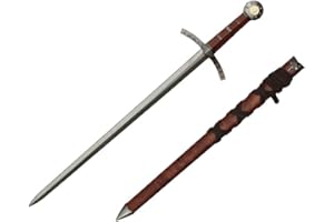 Wuu Jau Co H-26035WD Crusader Knights of Templar Short Medieval Cosplay Sword Dagger, 23",Black