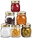 Bormioli Rocco Quattro Stagioni Glass Mason Jars 8.5 Ounce Mini Jars (6-Pack) with Metal Airtight Lid, For Jam, Jelly, baby food, Crafts, Spices, Dry Food Storage, Wedding favors, Decorating Jar