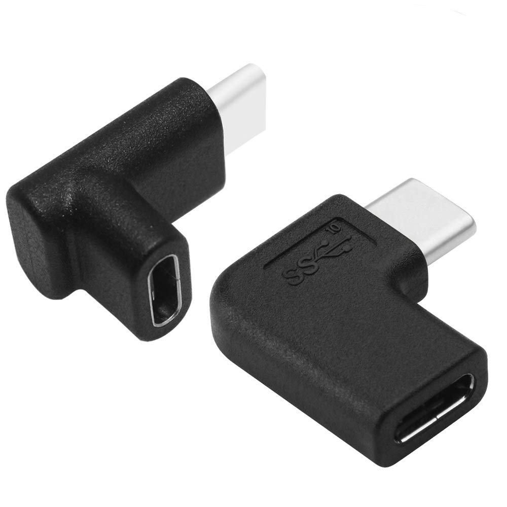 Mua AFUNTA 90 Degree USB C Type C Male to Female Adapter, Right & Left ...