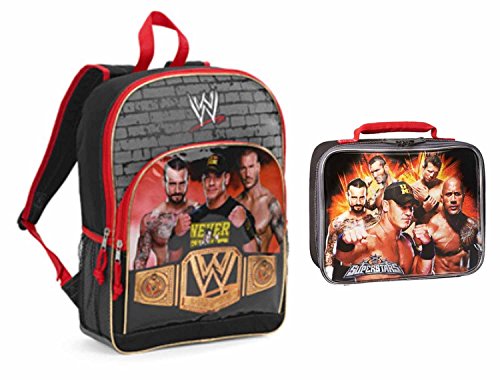 wwe backpack and lunchbox