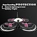 Makerfire Armor 90 BNF FPV Racing Drone 90mm Micro Brushless Quadcopter with FPV Camera Frsky Receiver Version (White)