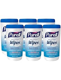 Purell Hand Sanitizing Wipes - Clean Refreshing Scent, Non-Alcohol Wipes, 40 Count Canisters, 6 pack