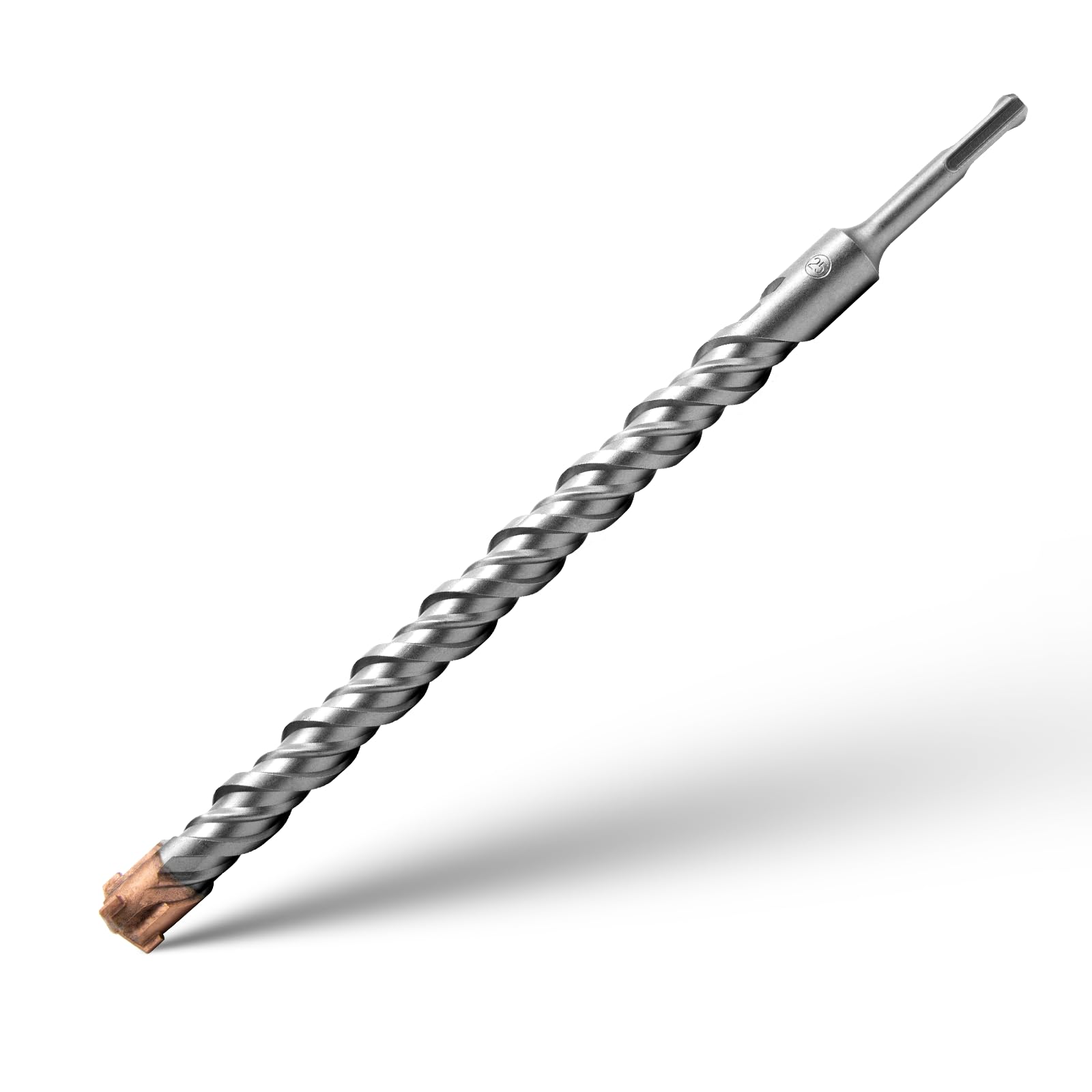 SDS Plus Hammer Drill Bits 25mm x 350mm Cross Drill Bits 4 Cutter Carbide Head Hammer Bit Tungsten Carbide Tip Rotary Impact Masonry Bit for Masonry, Stone, Concrete, Brick, Tiles