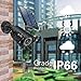Solar Lights Outdoor Motion Sensor - 800Lumens 8 LED Spotlight 5-Watt Solar Lights Outdoor IP66 Waterproof, Wireless Solar Flood Light for Porch Garden Patio Driveway Pathway,Aluminum (Black)