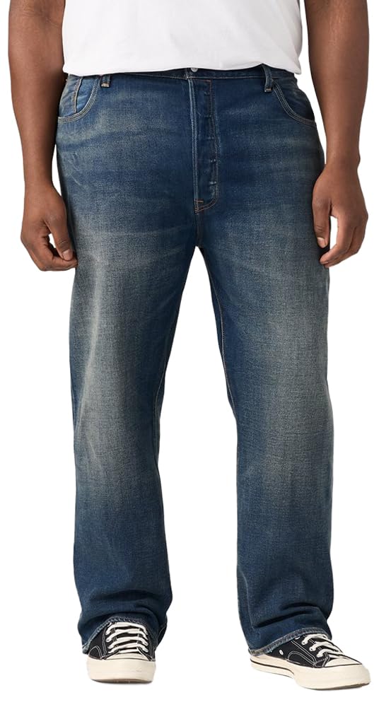 Levi's Men's 501 Original Fit Jeans (Also Available in Big & Tall), (New) 3Pm in Columbus (Stretch), 52Wx30L Image