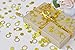 FECEDY Glittery Gold Ring Confetti for Wedding Bachelorette Party Decoration 200pcs/pack