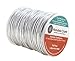 Mandala Crafts 2mm Silver Metallic Cord Tinsel String for Tag Ornament Hanging Gift Wrapping - 100 Yard Silver Rope Metallic String for Decorating Hair