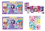 2 Pack - Hairdorables Pets Set - Series 1 Bonus Unicorn Rainbow Stickers!