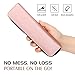TiMOVO Holder Case for Apple Pencil 1st&2nd Gen, iPad Stylus Holder,PU Leather Sleeve Cover for iPad Air 5/4 / iPad 10.2 Pro 11/12.9 / Samsung Stylus Pen,Carrying Case for USB Cable, Rose Gold