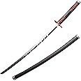 Sword Valley Demon Series Sword About 40.9″ - Cosplay Prop Anime Slayers Katana Samurai Sword - Anime Original Texture Carbon Steel Blade Carving Symbol - Handle Absorbs Sweat and Prevents Slipping
