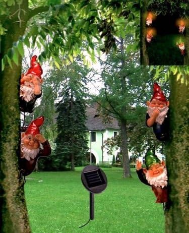 Solar Garden Gnomes Set Of 4