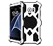 Galaxy S7 Edge Case,MK2 Series Luxury Aluminum Alloy Protective Case, Metal Bumper Armor Aluminum Shockproof Military Heavy Duty Protector Case Cover for Samsung Galaxy S7 Edge (White)