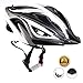 EASECAMP Adjustable Lightweight Bike Helmet for Adult Men and Women with Detachable Liner (Black)