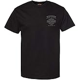Harley-Davidson Men's Road Pilot Crew-Neck Short Sleeve T-Shirt, Black