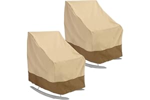 willstar Patio Rocking Chair Cover 420D Thickening Outdoor Furniture Covers Waterproof UV Resistant (2-Pack)