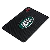 Auto sport High temperature resistance Medium 7.5Inch leather surface Anti-Slip Non-Slip Mat Car Dashboard Pad Mat for Phone, CD, Electronic Devices, keyboard, and other smooth items (land rover)