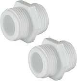 fiXte Washing Machine Dishwasher Inlet Hose Connector 3/4 Inch White Pack of 2 view 1