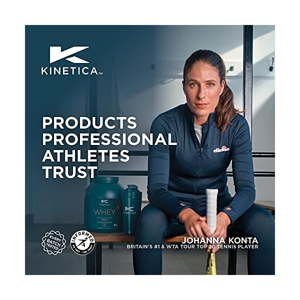 Kinetica-Whey-Protein-Powder-33-Servings-Chocolate-1kg-Low-Carb-Grass-Fed-Whey-High-Protein-Source-for-Lean-Muscle-Growth Kinetica Whey Protein Powder, Chocolate 1kg, 22g Protein per Serving, 33 Servings, Protein from EU Grass-Fed Cows…