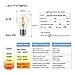 LIGHTSTORY LED Edison Bulb A15, E26 Base 2700K Non-dimmable Filament LED Bulb, 3W=40W (6 Pack)
