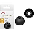 JVC EPFX12 Spiral Dot Pro Earpieces – 2 Set of (4) Ear Tips, Sizes Small Through Large, Fits Many JVC Models (Medium-Large 13mm)