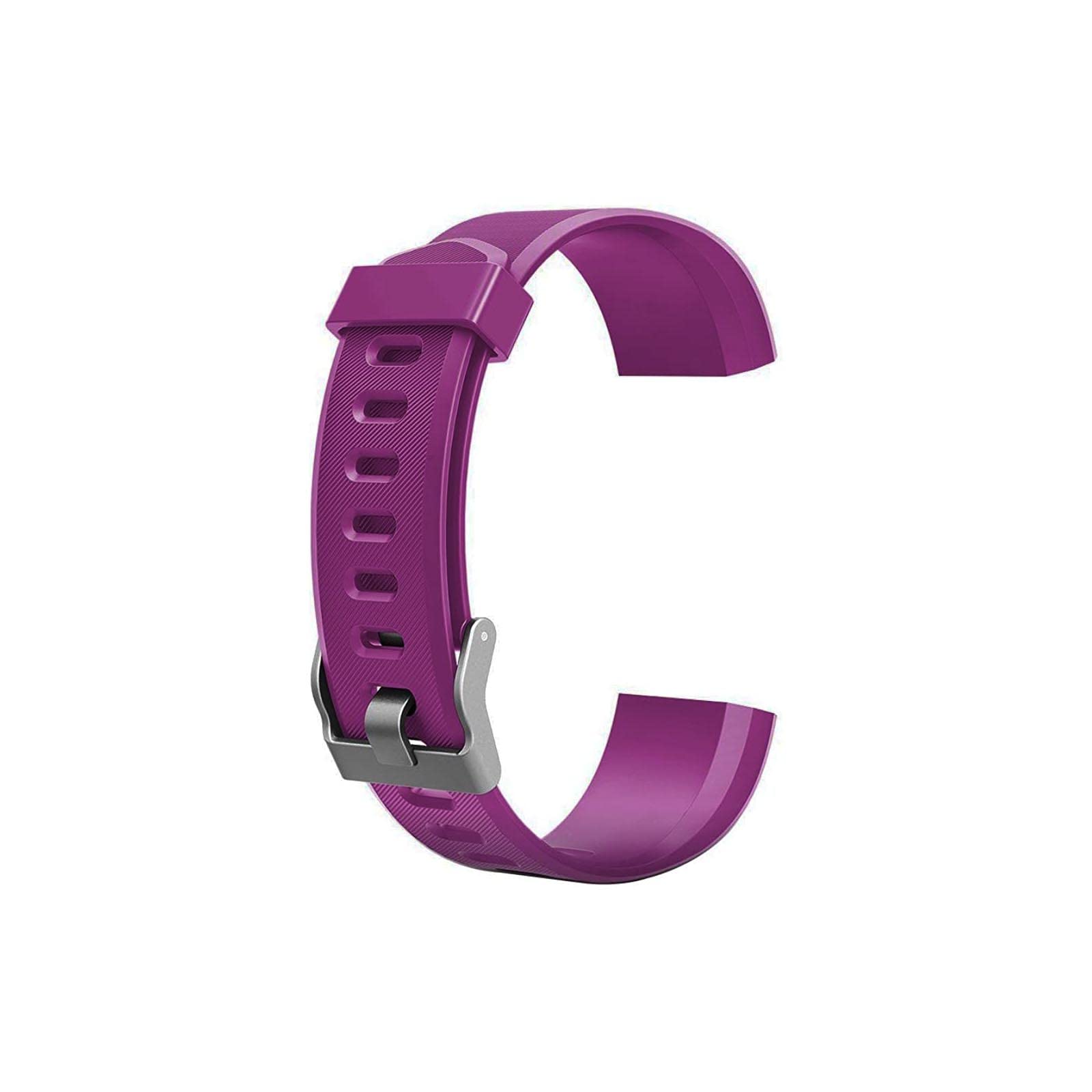 OTOTEC Silicone Watch Strap Compatible with ID115Plus HR Smartwatch Replacement Watch Band Quick Release Wristband for 170mm-225mm Wrist Size Purple