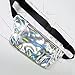 Dolores Holographic Flat Fanny Pack Waist Bags for Women Men Stylish Shiny Rave Festival Hip Fanny Pack Sport Bag Travel Wallet Silver