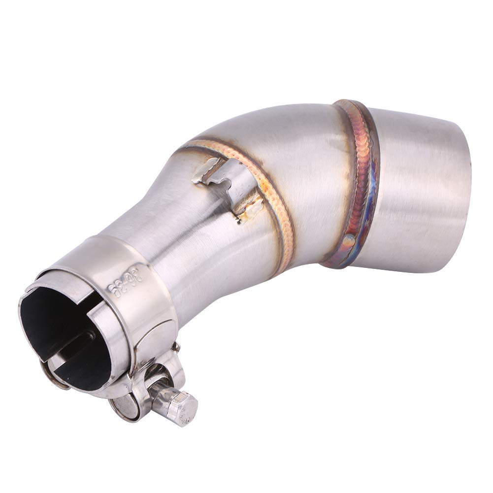Motorcycle Exhaust Tip Muffler, Middle Pipe Slip Exhaust Adapter Connector for R25 R3 2013-2016 muffler extension pipe for slip on