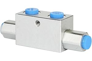 G38 G14 3/8" 1/4" Hydraulic Lock Double Pilot Operated Check Valve for Hydraulic Circuits System(VBPDE G38 0.375 inch)
